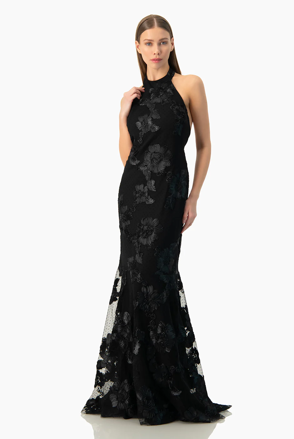 Vestido largo espalda abierta
