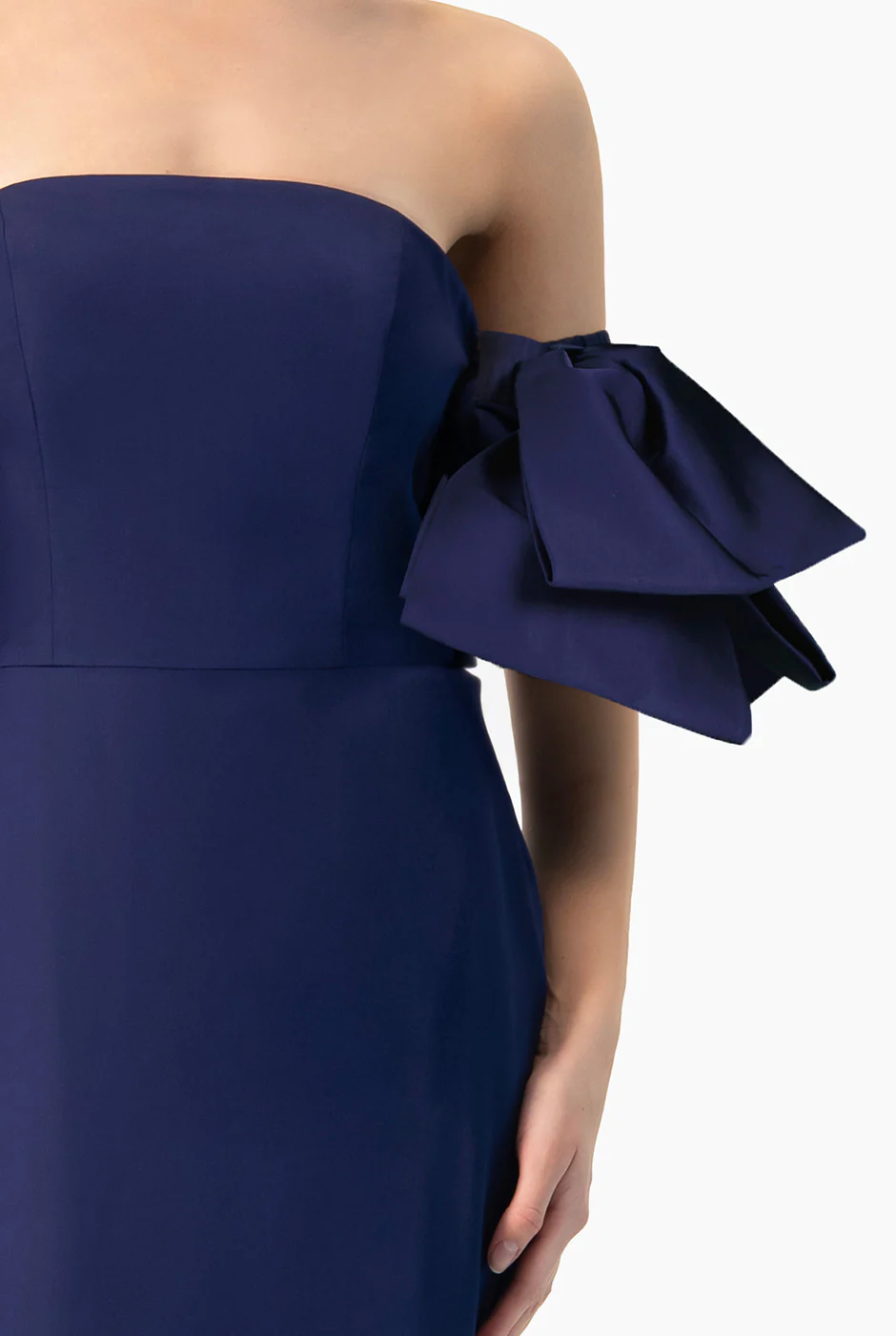 Vestido largo marino con tirantes - Image 4