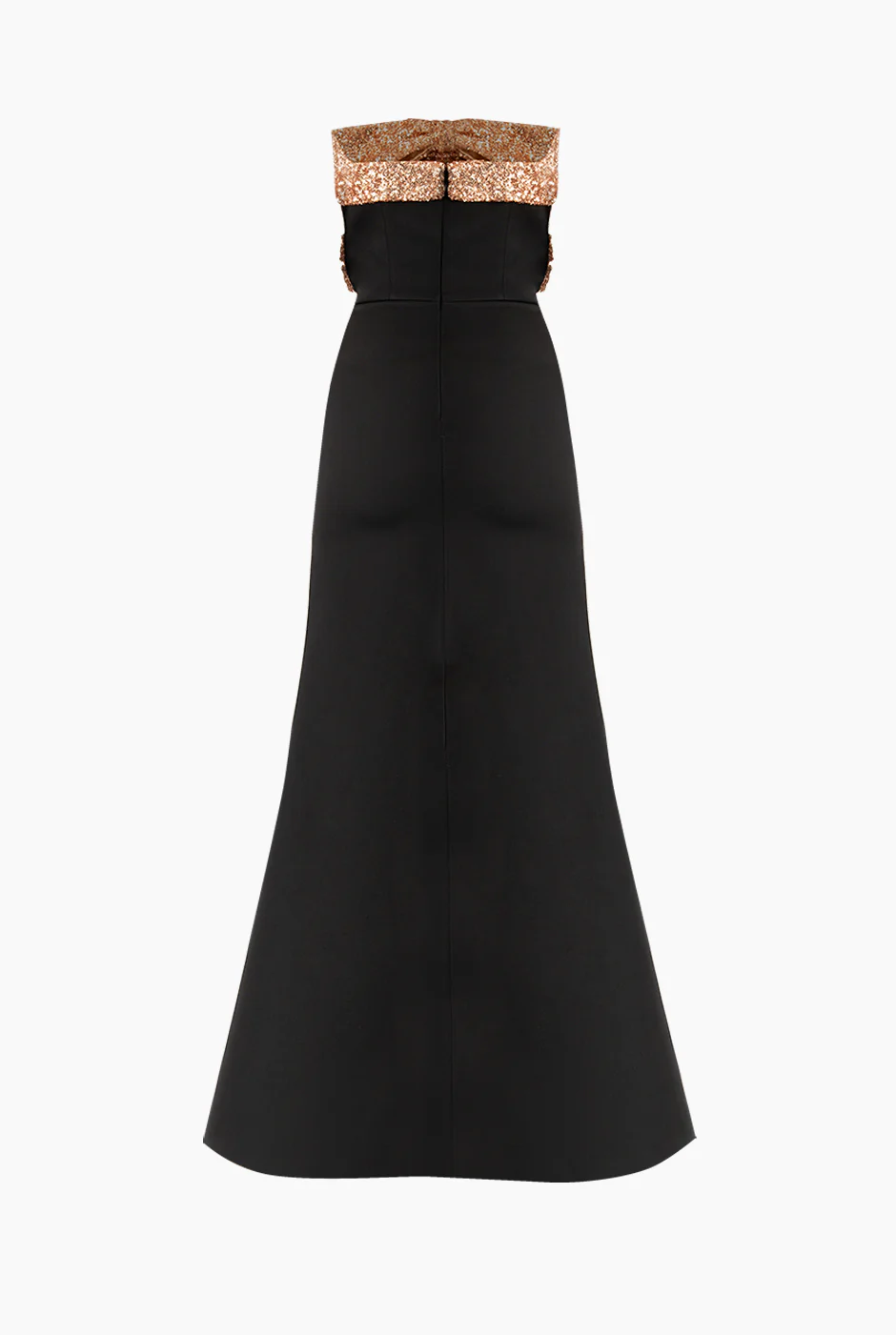 Vestido largo strapless con moño - Image 6
