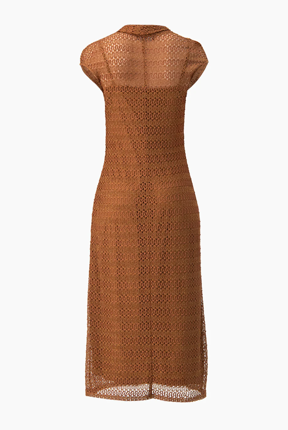Vestido largo tejido hombro caido - Image 7