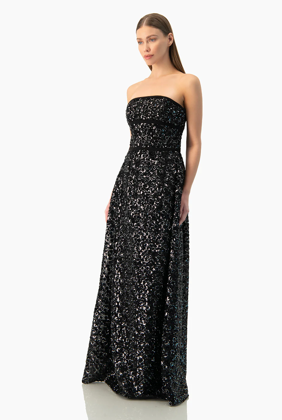 Vestido linea A strapless - Image 3