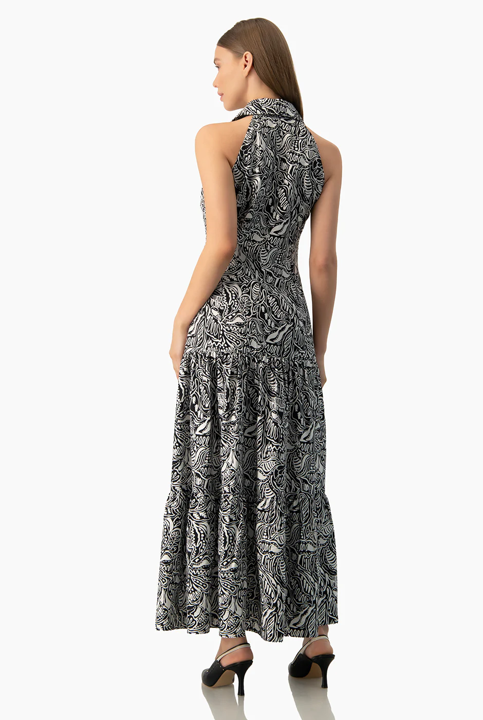 Vestido maxi escote en V - Image 2