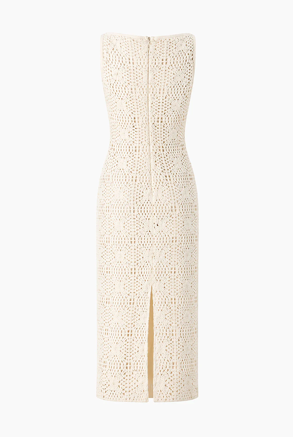 Vestido midi sin mangas tejido - Image 7