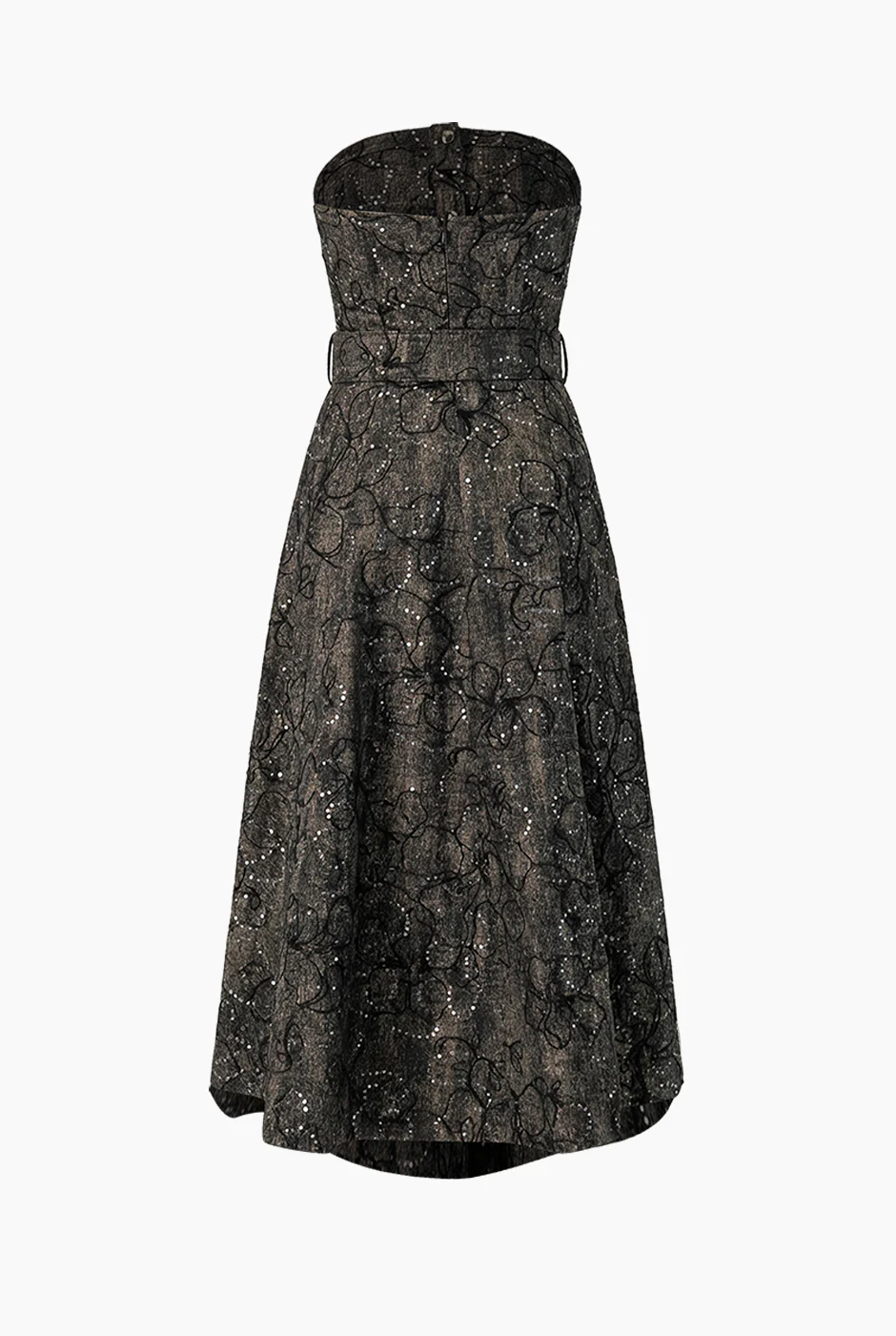 Vestido midi strapless - Image 6