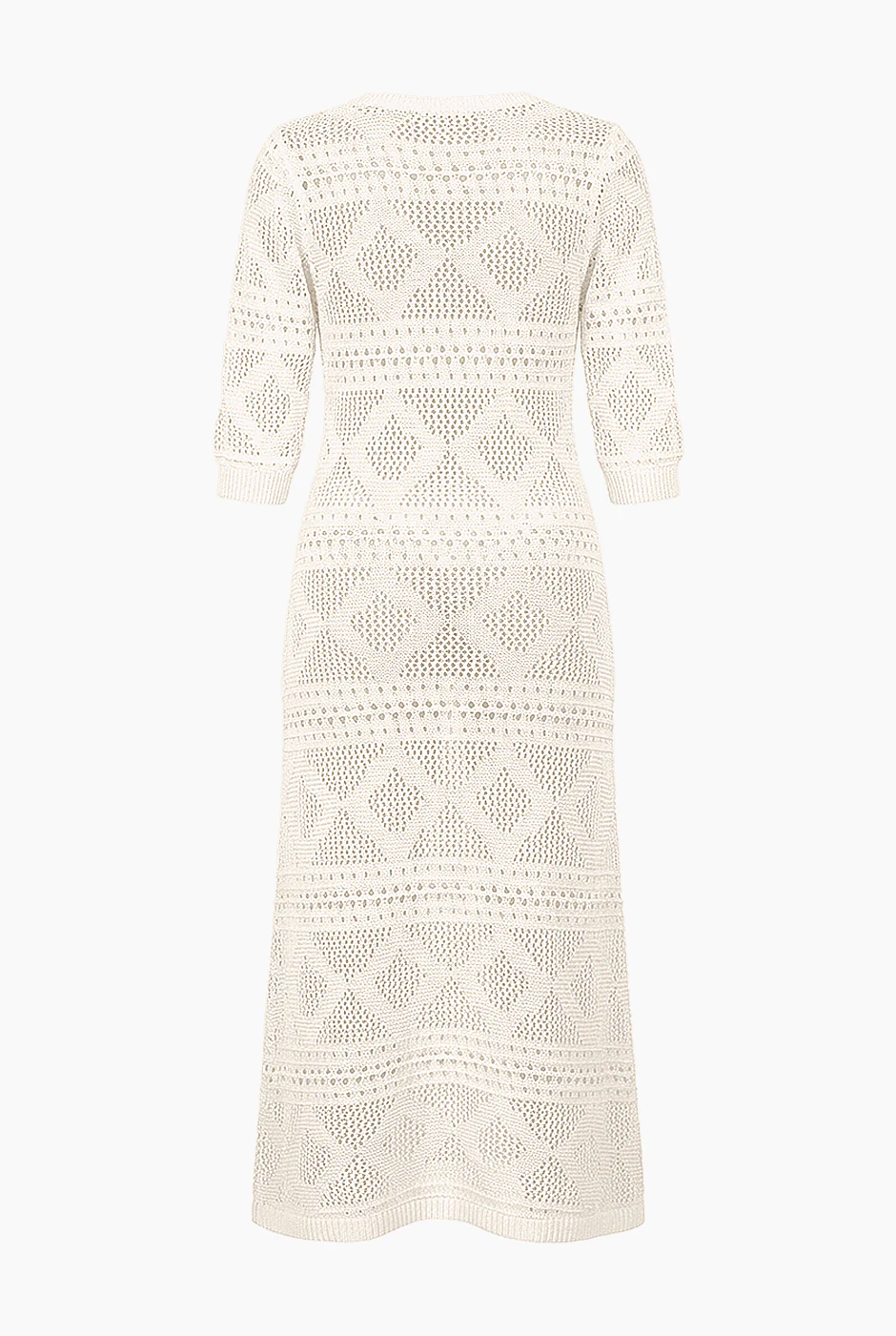 Vestido Off-White Calado - Image 6